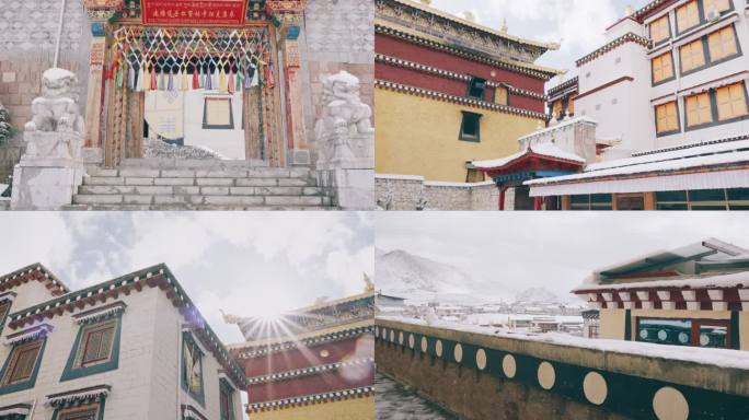藏传佛教寺院建筑-云南香格里拉松赞林寺