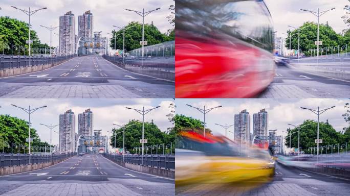 广州海珠桥航拍延时2