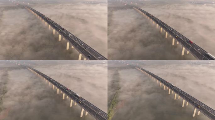 晨雾中的大桥