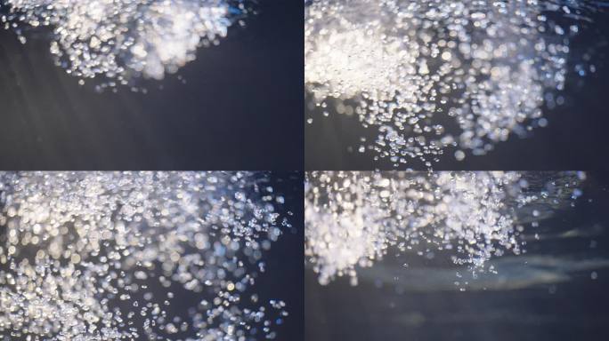 墨镜镜片原料塑料米水中展示升格