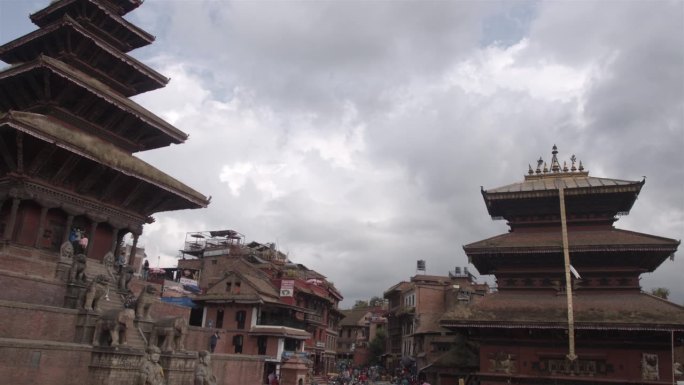 尼泊尔Bhaktapur Durbar广场Nyatapola寺潘R世界遗产加德满都谷地