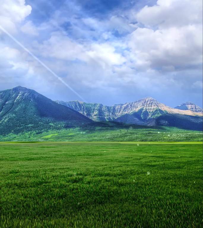 雪山草原四季变化