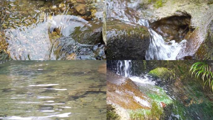 溪流水流生态大自然水资源广告水质