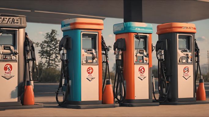 三维动画汽车加油站展示