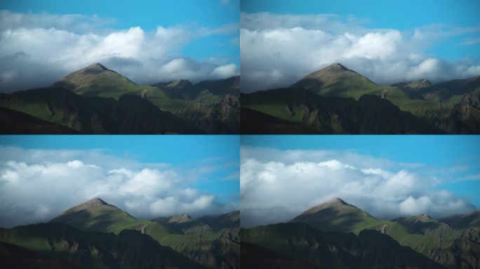 西藏山脉风景  4k素材