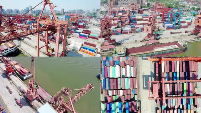 航拍黄埔港（黄埔老港）合集4