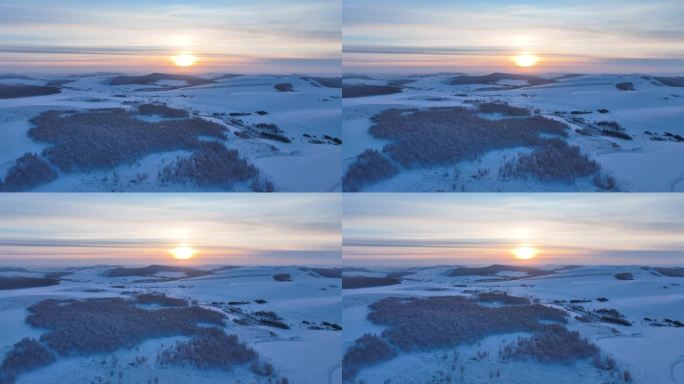 雪野夕阳