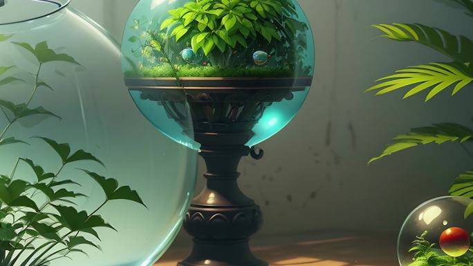 AI植物世界 水晶球无土栽培