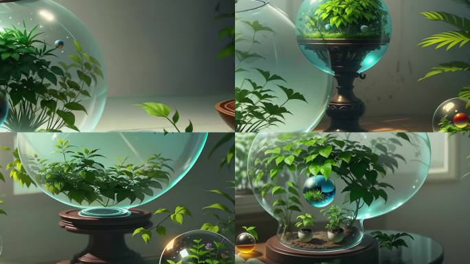AI植物世界 水晶球无土栽培