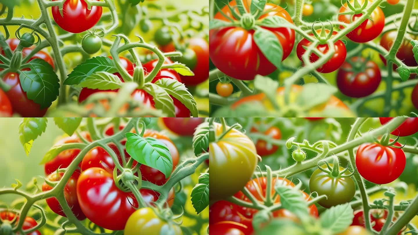 AI番茄 蔬菜宣传片 绿色蔬菜 农业