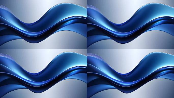 抽象艺术蓝色渐变图形图案变化波动流动背景