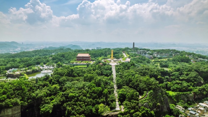 广州番禺_城市地标_大范围_莲花山2