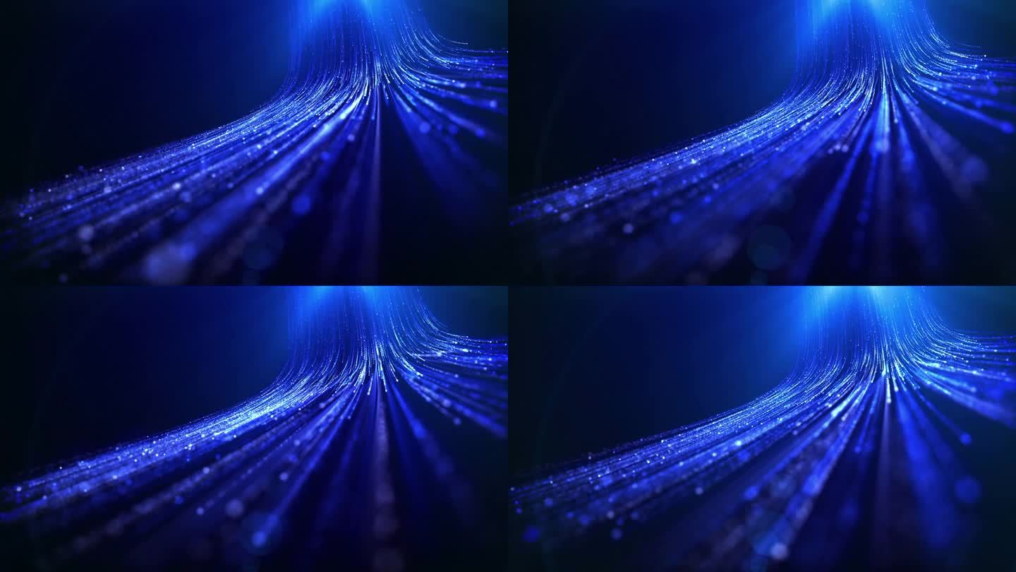 数字数据传输背景蓝光数据粒子流动循环