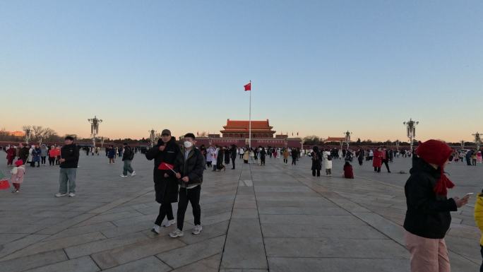 北京天安门广场大范围移动延时