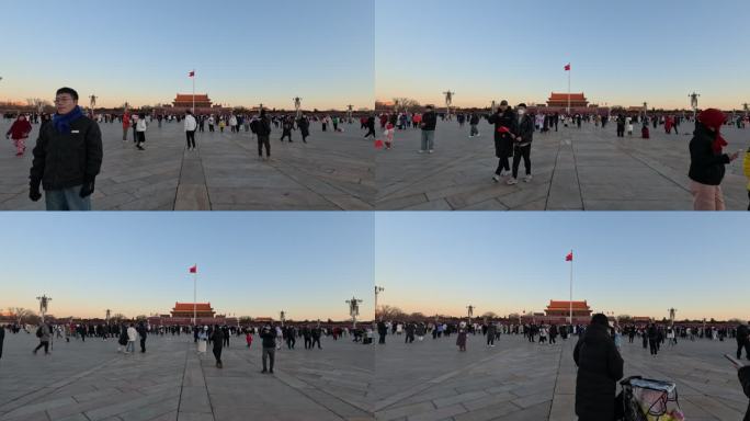 北京天安门广场大范围移动延时