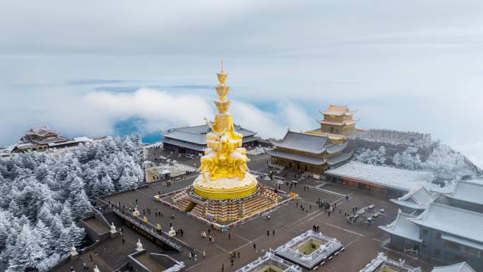 峨眉山延时摄影