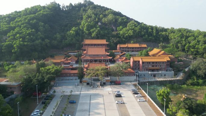 寺庙航拍大师镜头古建筑景点