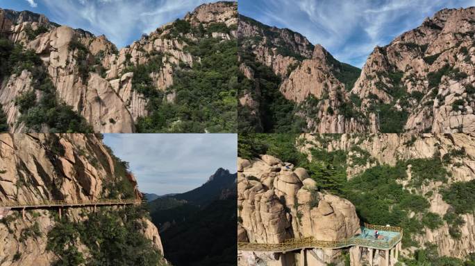 秦皇岛 祖山 高山缆车  山体栈道