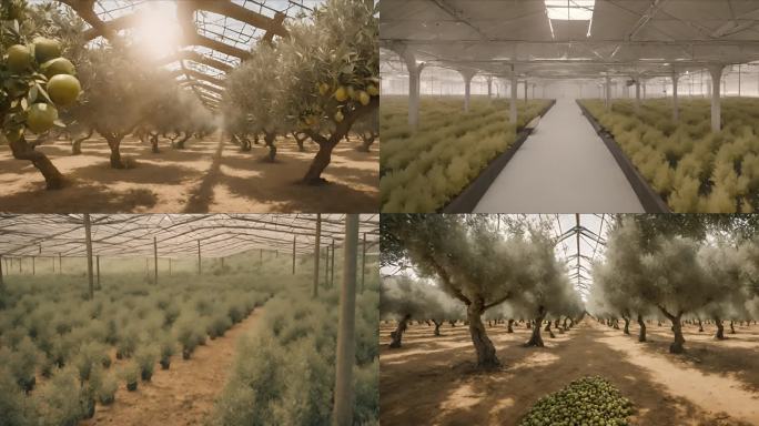 室内大棚种植基地橄榄