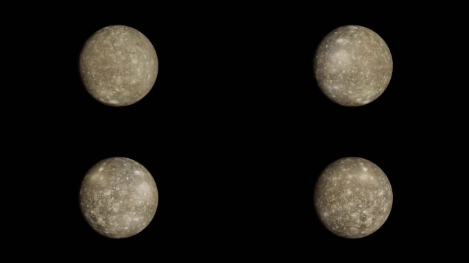 旋转的太阳系天体:木卫四
