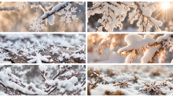 冬季雪景 红梅寒冷 大寒梅花 新年雪景