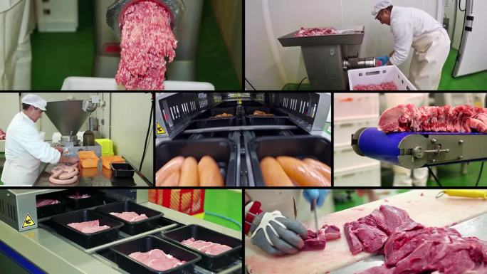 肉类包装行业-多屏幕视频蒙太奇