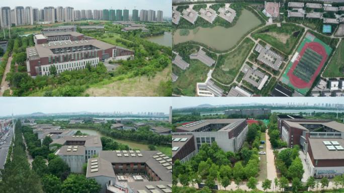 湖北美术学院藏龙岛校区校园航拍