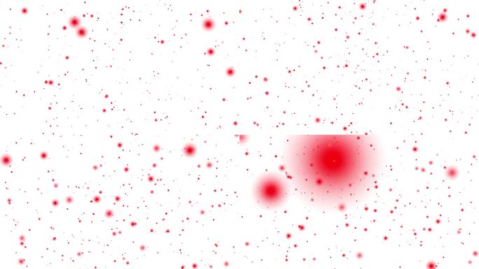 粒子光发光球通过空间宇宙动画运动图形视觉效果3D背景无缝循环4K白红
