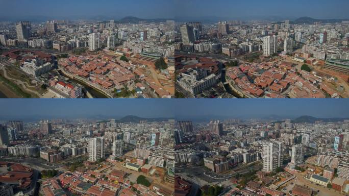 航拍福清城市风光