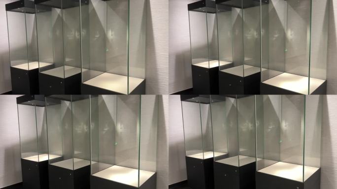 4K原创 空白的玻璃橱窗