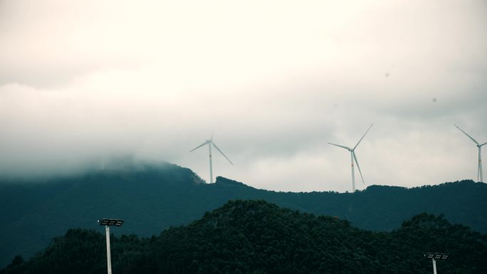 山岗上的风车4K