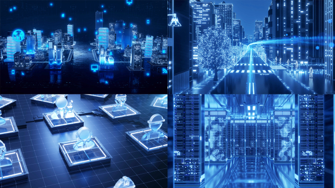 科技城市大数据人工智能C4D+AE工程