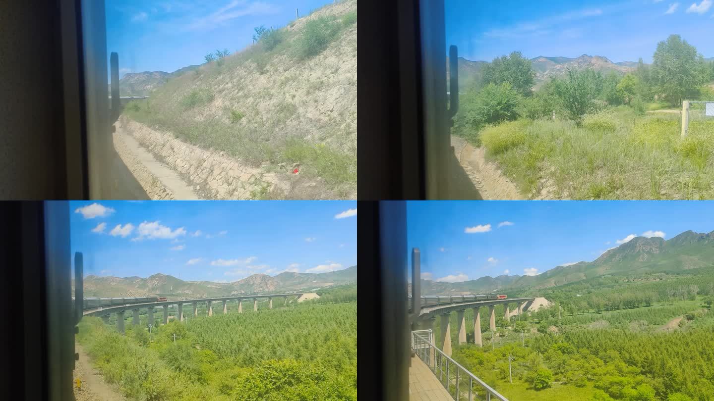 草原列车的展望—集通铁路沿线景观
