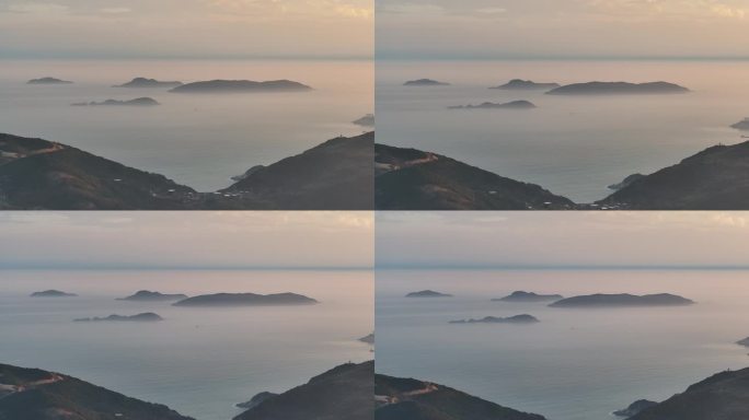 台州温岭石塘海岸线航拍