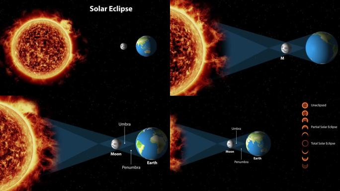 日食:原因、过程和结果
