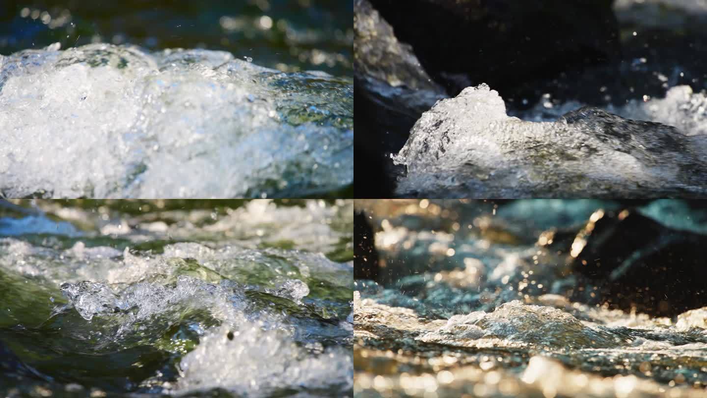溪流河水水流生态大自然水资源海水
