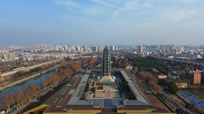 航拍 大报恩寺 金属世界