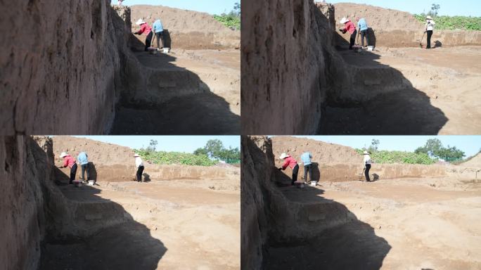 二里头遗址河南洛阳偃师考古现场 发掘现场