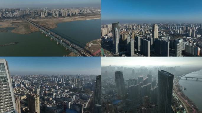 蚌埠铁路桥城市建筑淮河风景