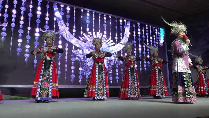 墨戎苗寨 民族舞蹈