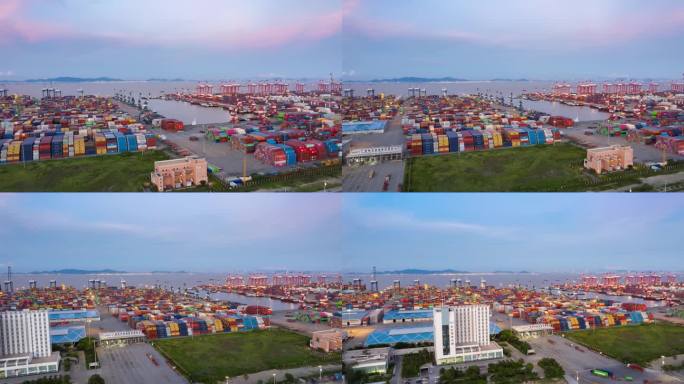 广州南沙港货运码头航拍4
