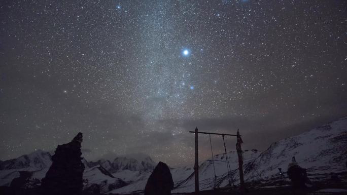 木雅错双子座流星雨延时