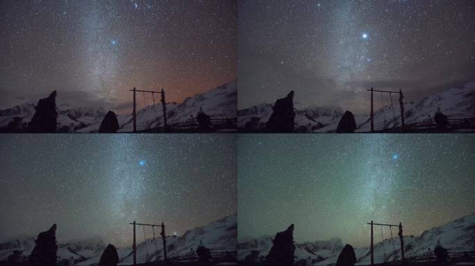 木雅错双子座流星雨延时