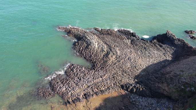 漳州白塘湾火山地质公园玄武岩4K航拍