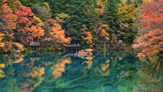 九寨沟秋景