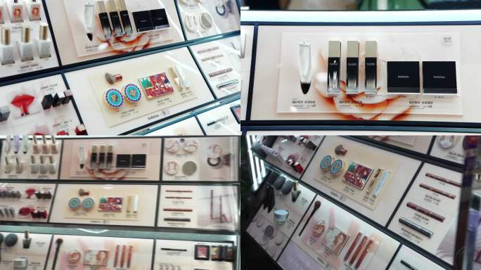 一整套化妆品视频素材