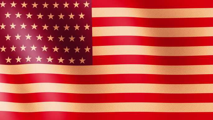 美国复古旗帜
