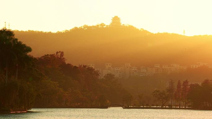 高榜山挂榜阁黄昏鸟归巢视频2-4K
