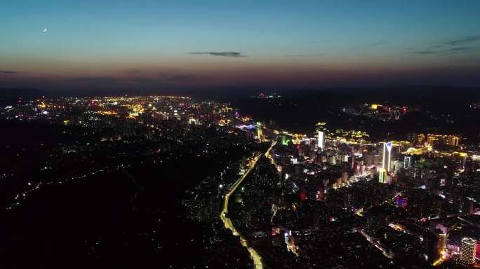 兰山兰州夜景