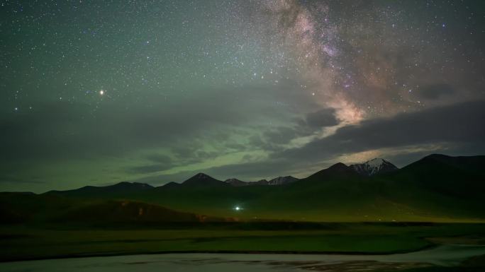 唯美星空银河延时